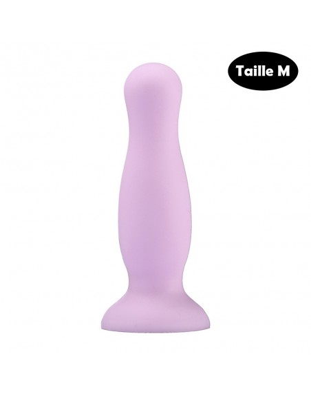 Plug anal ventouse violet pastel taille M - A-001-M-PURDT