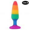 Plug anal multicolore taille M - A-032-RAI-M