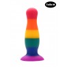 Plug anal ventouse multicolore taille M - A-005-RAI-M