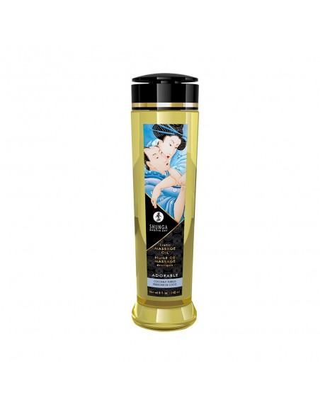 Huile de massage frissons de coco aphrodisiaque 250ml