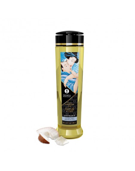 Huile de massage frissons de coco aphrodisiaque 250ml