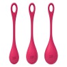 Set de 3 boules de geisha rouge Yoni Power 1 Satisfyer - CC597751