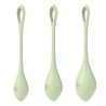 Set de 3 boules de geisha vert  Yoni Power 2 Satisfyer - CC5977512