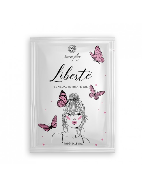 Dosette 2 en 1 Lubrifiant et huile de massage fraise à la crème chauffant - SP3610