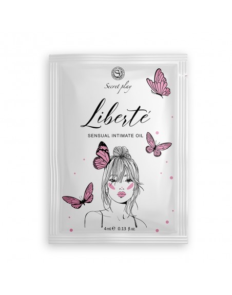 Dosette 2 en 1 Lubrifiant et huile de massage fraise à la crème chauffant - SP3610