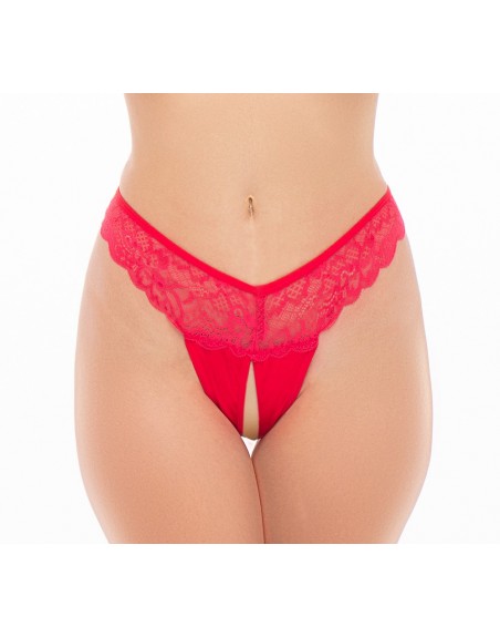 String fendu rouge - REN1159-RED