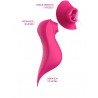 Le vibromasseur stimulateur Fuschia 3 en 1 - BOZ-090FUS