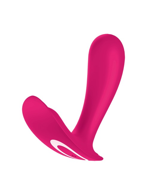 Vibromasseur et stimulateur clitoridien rose connecté Top Secret Satisfyer - CC597753