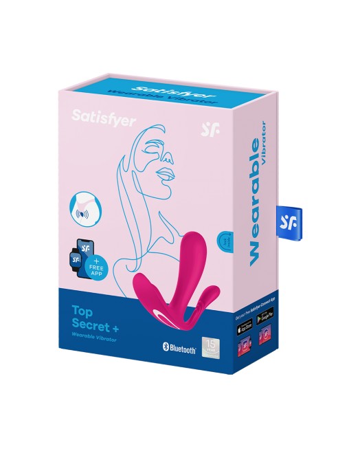 3 en 1 Vibromasseurs et stimulateur clitoridien rose connecté Top Secret + Satisfyer - CC597755