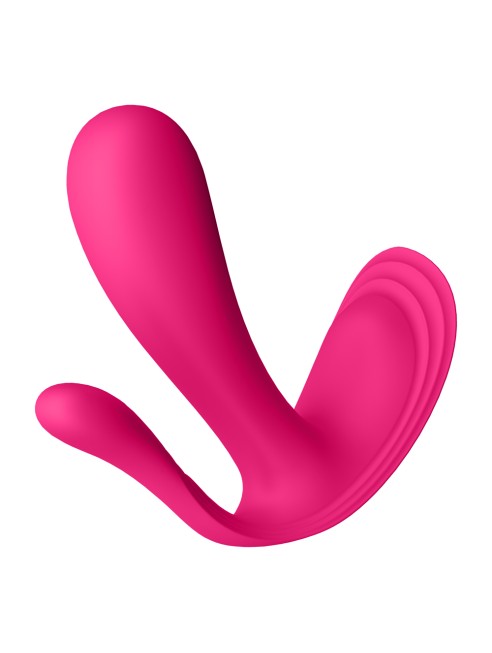 3 en 1 Vibromasseurs et stimulateur clitoridien rose connecté Top Secret + Satisfyer - CC597755