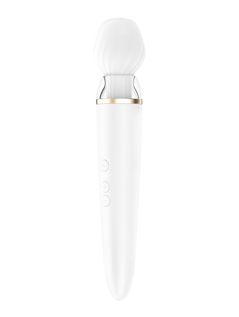 Double wand blanc connecté USB Double Wand-er Satisfyer - CC597556