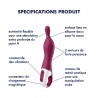 Vibromasseur Point A couleur framboise A-Mazing 1 Satisfyer - CC597766