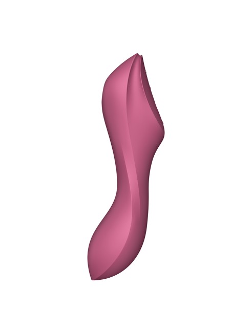 2 en 1 Stimulateur de clitoris et vibromasseur Curvy Trinity 3 rouge Satisfyer - CC597772