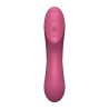 2 en 1 Stimulateur de clitoris et vibromasseur Curvy Trinity 3 rouge Satisfyer - CC597772