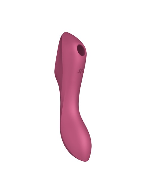 2 en 1 Stimulateur de clitoris et vibromasseur Curvy Trinity 3 rouge Satisfyer - CC597772