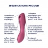 2 en 1 Stimulateur de clitoris et vibromasseur Curvy Trinity 3 rouge Satisfyer - CC597772