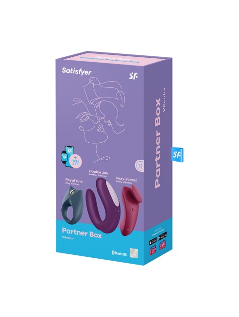 Coffret 3 sextoys connectés Partner Box 3 Satisfyer - CC597770