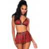 Costume écolière avec mini-jupe et soutien-gorge - DG12503COS