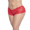 Lace Boyshort - MAL90XRED