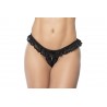 Lace Peek-A-Boo Panty - MAL119BLK