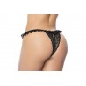 Lace Peek-A-Boo Panty - MAL119BLK