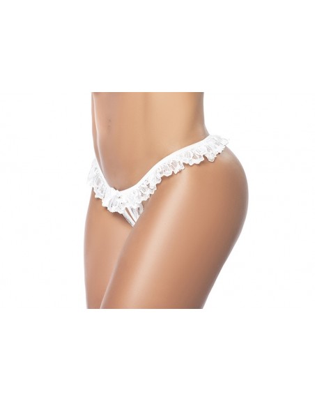 Lace Peek-A-Boo Panty - MAL119WHT