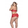 Panty & Top Lace Set  - MAL206XRED