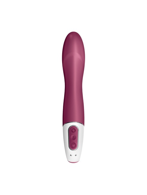 Vibromasseur chauffant connecté USB rouge Big Heat Satisfyer - CC597784