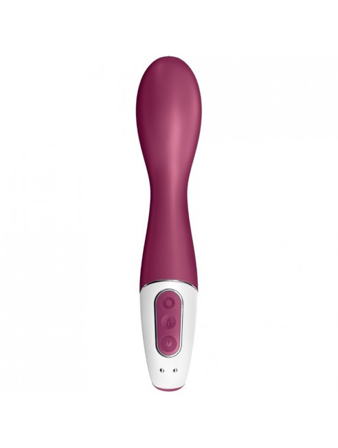 Vibromasseur point G chauffant connecté USB rouge Hot Spot Satisfyer - CC597782