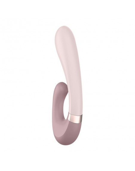 Vibromasseur point G avec stimulateur clitoris connecté USB mauve Heat Wave Satisfyer - CC597777