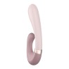 Vibromasseur point G avec stimulateur clitoris connecté USB mauve Heat Wave Satisfyer - CC597777