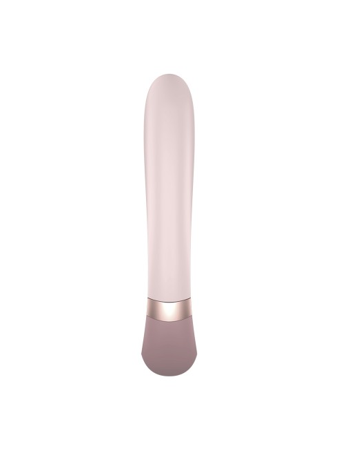 Vibromasseur point G avec stimulateur clitoris connecté USB mauve Heat Wave Satisfyer - CC597777