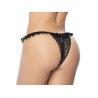 Lace Peek-A-Boo Panty - MAL119BLK