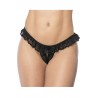 Lace Peek-A-Boo Panty - MAL119BLK