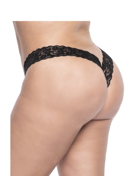 Sexy Lace Boyshort  - MAL93XBLK