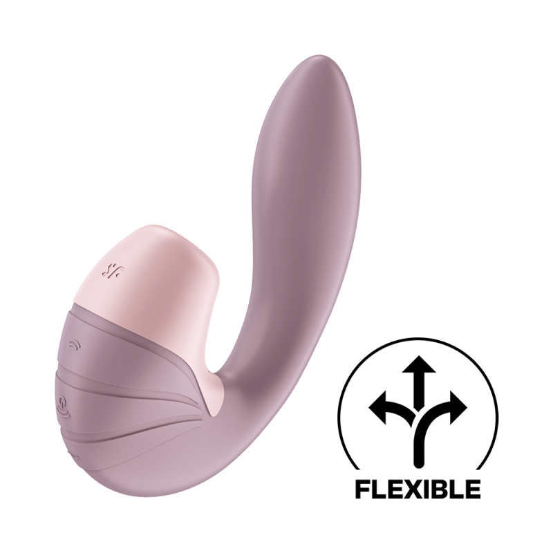 Vibromasseur point G avec stimulateur clitoris USB rose Supernova Satisfyer - CC597780