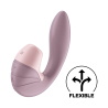 Vibromasseur point G avec stimulateur clitoris USB rose Supernova Satisfyer - CC597780