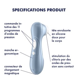 Stimulateur de clitoris bleu Pro 2 Satisfyer - CC597794