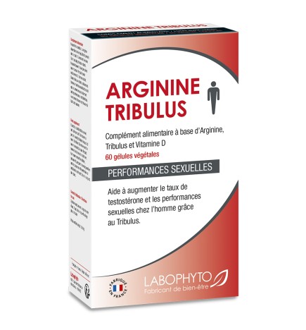 Arginine Tribulus performance sexuelle 60 gélules - LAB19