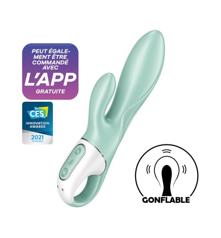 Vibromasseur rabbit gonflant connecté, USB Air Pump Bunny 5+ Satisfyer - CC597801