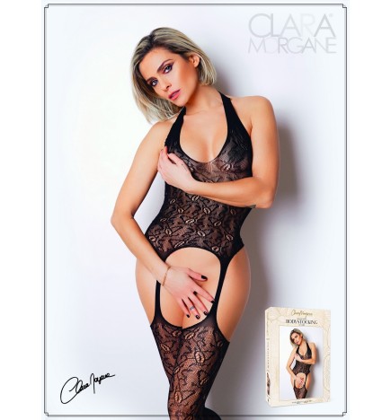 Bodystocking en dentelle ajourée noire - Le Numéro 16 - Collection Bodystocking - CM99016