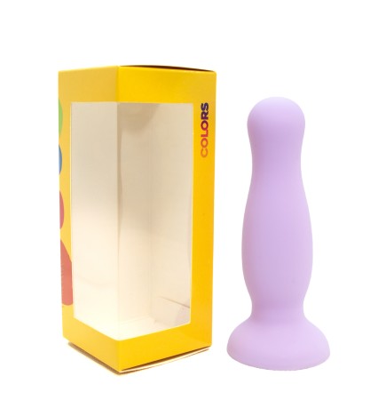 Plug anal ventouse violet pastel taille M - A-001-M-PURDT