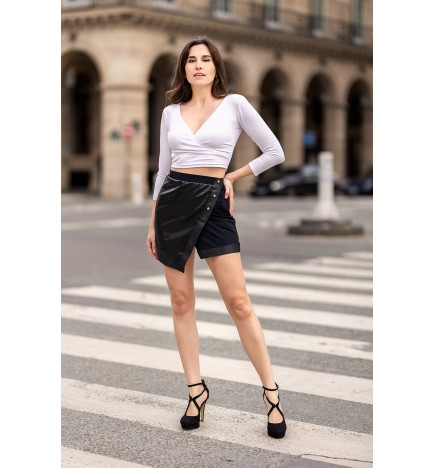 Jupe courte noire Mia - LSL2-SBLK