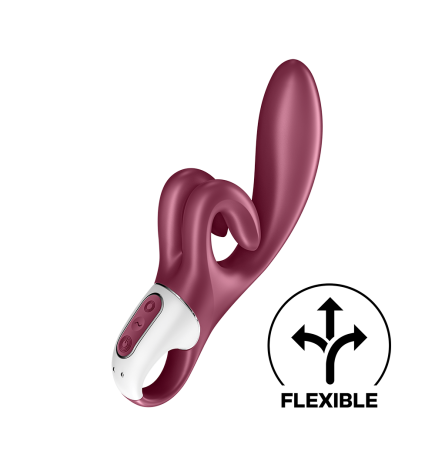 Vibromasseur rabbit point G rouge double stimulation clitoridienne Touch Me Satisfyer - CC597811SA