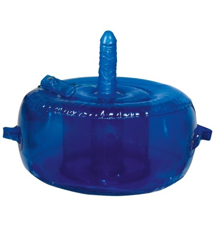 Coussin gonflable bleu avec vibromasseur intégré - R565377