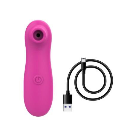 Stimulateur de clitoris par vibrations sur membrane rechargeable USB rose 10 Vitesses De Voyage - ZK003CPNK