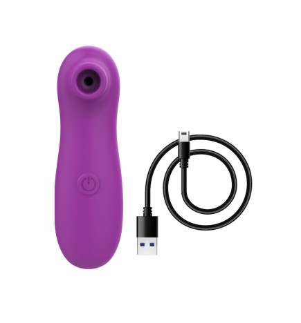 Vibromasseur par vibrations sur membrane rechargeable USB violet 10 vitesses de voyage - ZK003CPUR