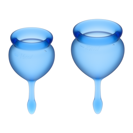 2 coupes menstruelles Satisfyer Dark Bleu FEEL GOOD - CC597822