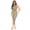 Robe bodystocking en filet dans un design géométrique