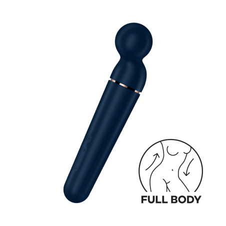 Vibromasseur wand bleu USB 60 vibrations Planet Wand-er Satisfyer - CC597845